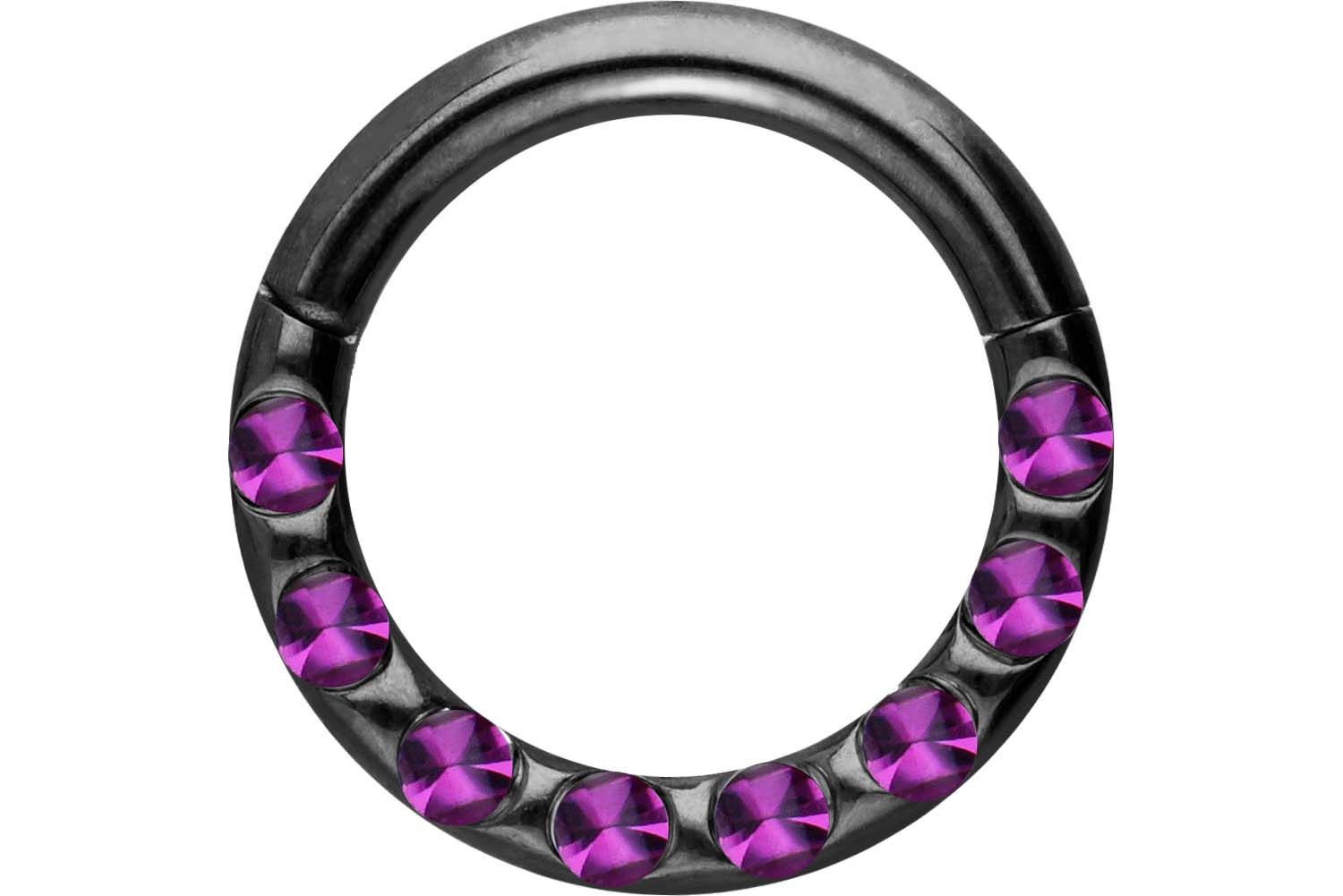 Chirurgenstahl Segmentring Clicker Piercing KRISTALLE + EPOXY ++SALE++